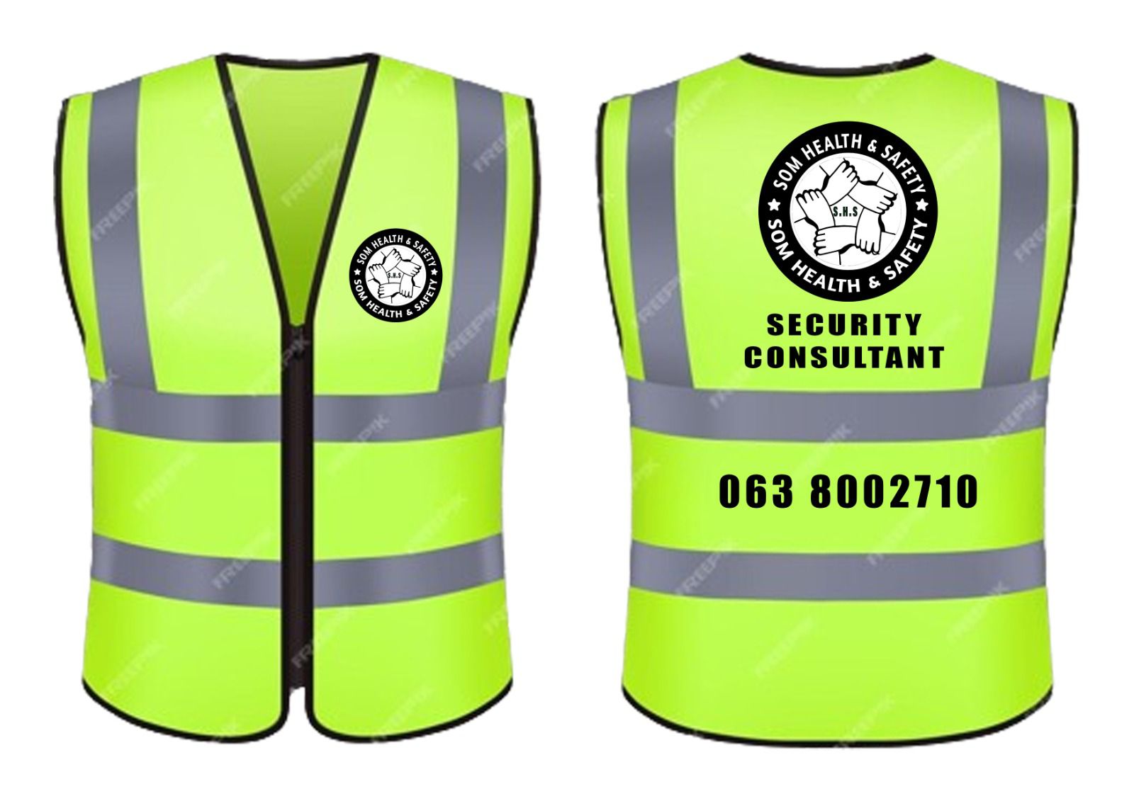 Branded hi-vis vest
