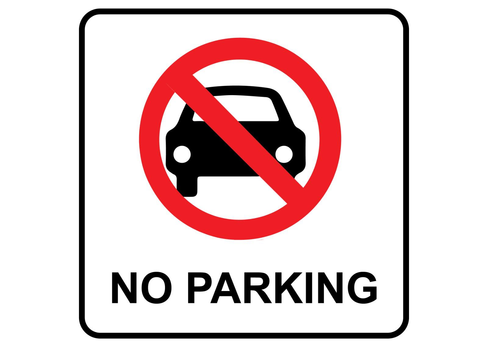 No parking sign